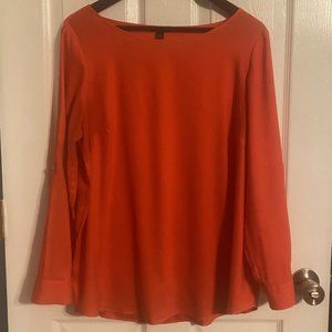 Ann Taylor Roll-Sleeve Blouse